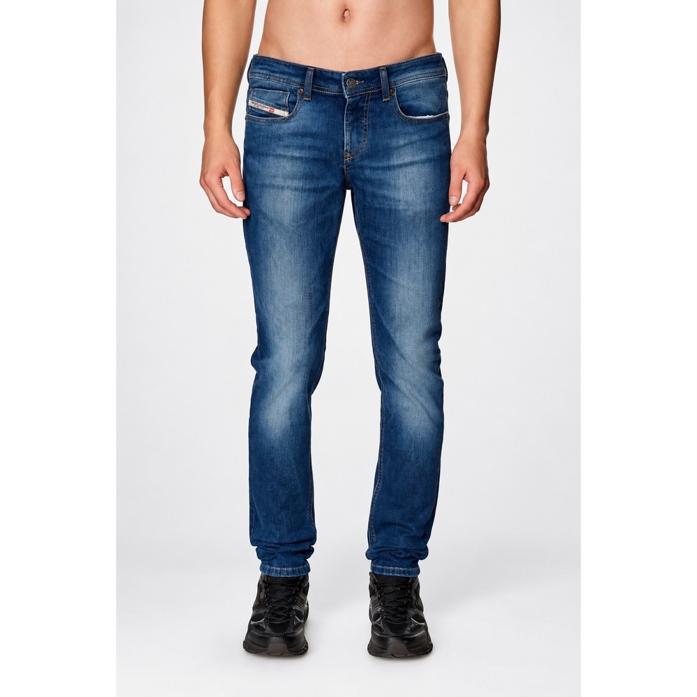 Diesel Sleenker Skinny Jeans Mens 31 Blue Stretch Denim Slim Fit Streetwear